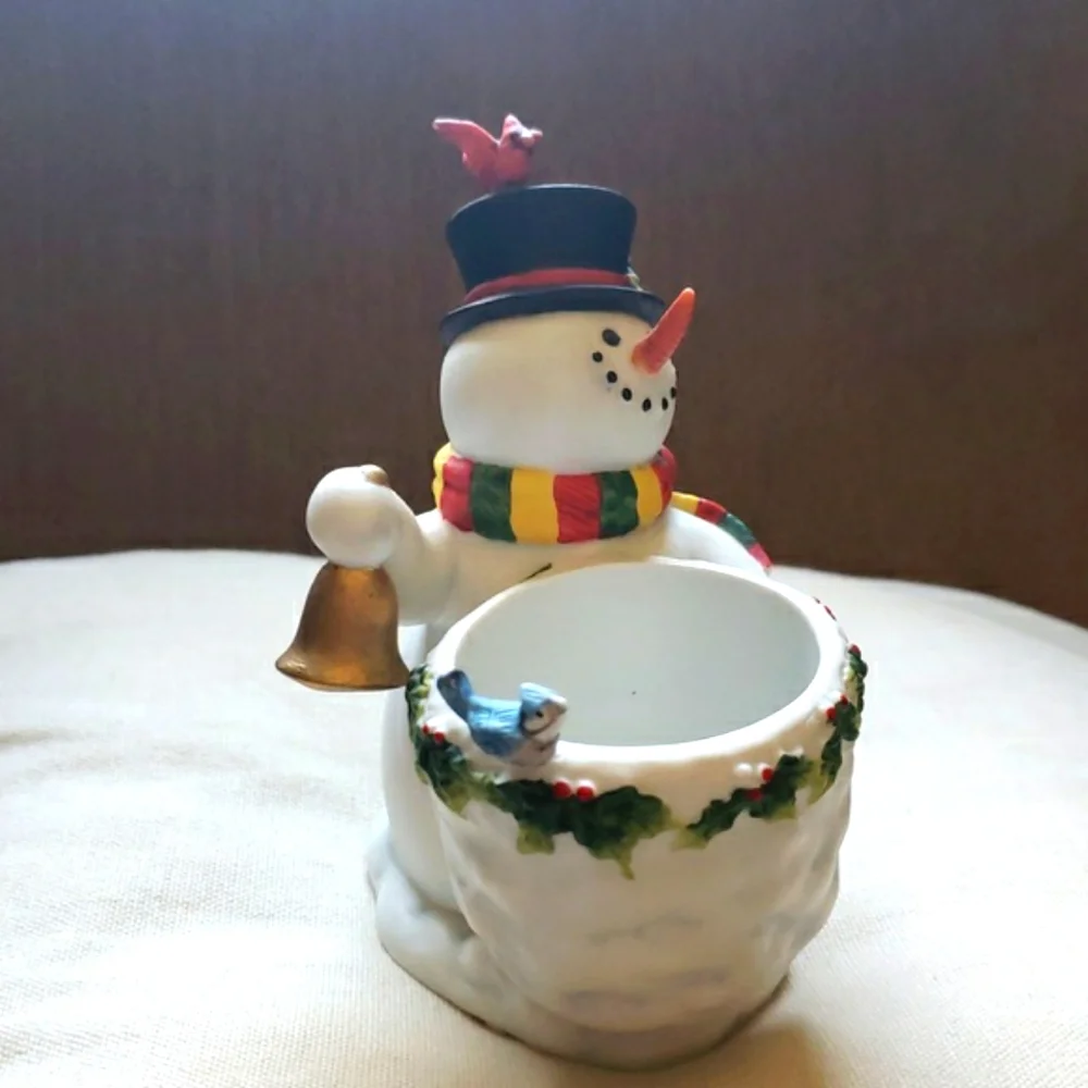 PartyLite Snowman Votive Candle Holder